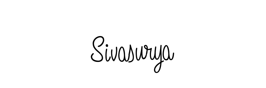 You should practise on your own different ways (Angelique-Rose-font-FFP) to write your name (Sivasurya) in signature. don't let someone else do it for you. Sivasurya signature style 5 images and pictures png