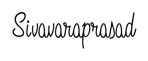 Discover how Sivavaraprasad looks in an executive cursive font (Angelique-Rose-font-FFP). Perfect for legal documents, invoices, and certificates. Sivavaraprasad signature style 5 images and pictures png