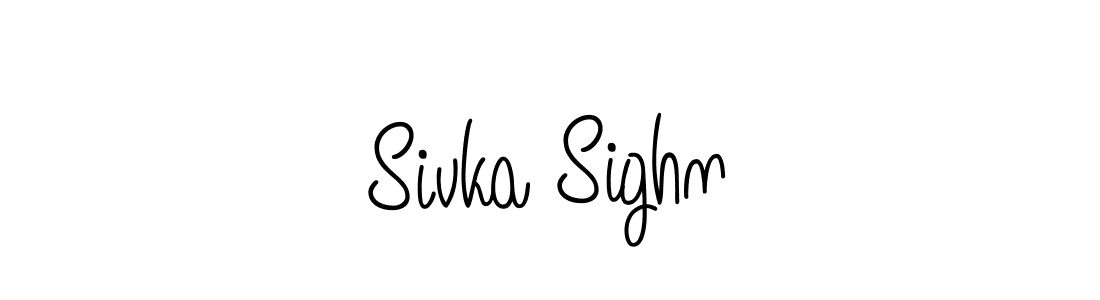 How to make Sivka Sighn name signature. Use Angelique-Rose-font-FFP style for creating short signs online. This is the latest handwritten sign. Sivka Sighn signature style 5 images and pictures png