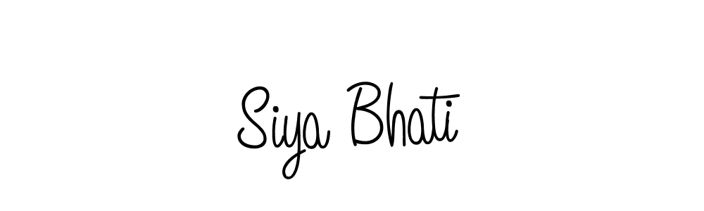 Create a beautiful signature design for name Siya Bhati. With this signature (Angelique-Rose-font-FFP) fonts, you can make a handwritten signature for free. Siya Bhati signature style 5 images and pictures png