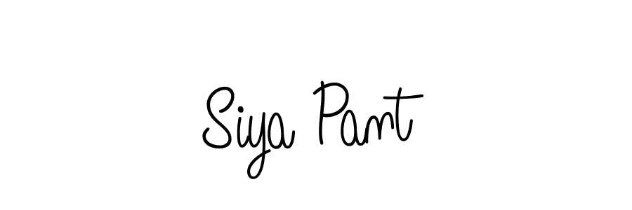 Create a beautiful signature design for name Siya Pant. With this signature (Angelique-Rose-font-FFP) fonts, you can make a handwritten signature for free. Siya Pant signature style 5 images and pictures png