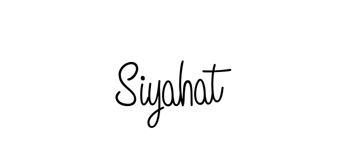 Create a beautiful signature design for name Siyahat. With this signature (Angelique-Rose-font-FFP) fonts, you can make a handwritten signature for free. Siyahat signature style 5 images and pictures png