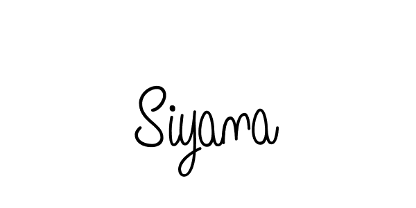 Make a beautiful signature design for name Siyana. With this signature (Angelique-Rose-font-FFP) style, you can create a handwritten signature for free. Siyana signature style 5 images and pictures png