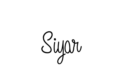 Create a beautiful signature design for name Siyar. With this signature (Angelique-Rose-font-FFP) fonts, you can make a handwritten signature for free. Siyar signature style 5 images and pictures png