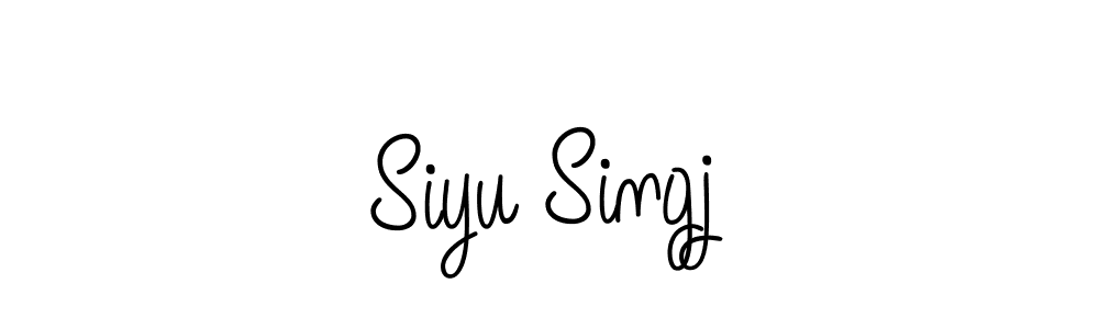 The best way (Angelique-Rose-font-FFP) to make a short signature is to pick only two or three words in your name. The name Siyu Singj include a total of six letters. For converting this name. Siyu Singj signature style 5 images and pictures png