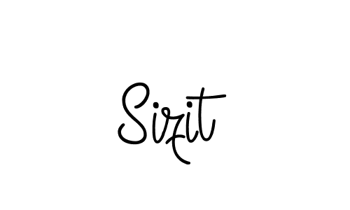 You should practise on your own different ways (Angelique-Rose-font-FFP) to write your name (Sizit) in signature. don't let someone else do it for you. Sizit signature style 5 images and pictures png