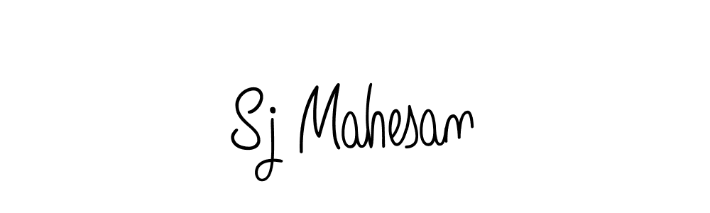 if you are searching for the best signature style for your name Sj Mahesan. so please give up your signature search. here we have designed multiple signature styles  using Angelique-Rose-font-FFP. Sj Mahesan signature style 5 images and pictures png