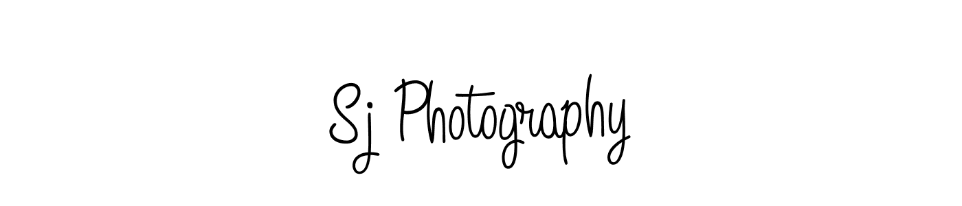 Sj Photography stylish signature style. Best Handwritten Sign (Angelique-Rose-font-FFP) for my name. Handwritten Signature Collection Ideas for my name Sj Photography. Sj Photography signature style 5 images and pictures png