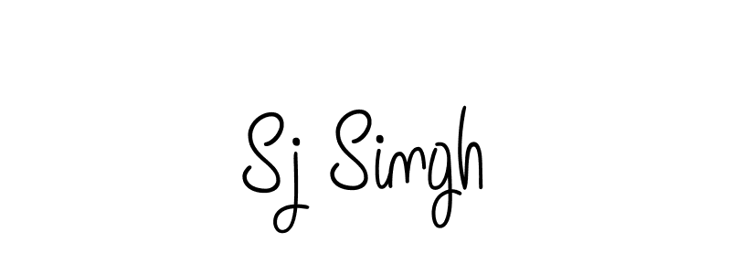 Use a signature maker to create a handwritten signature online. With this signature software, you can design (Angelique-Rose-font-FFP) your own signature for name Sj Singh. Sj Singh signature style 5 images and pictures png