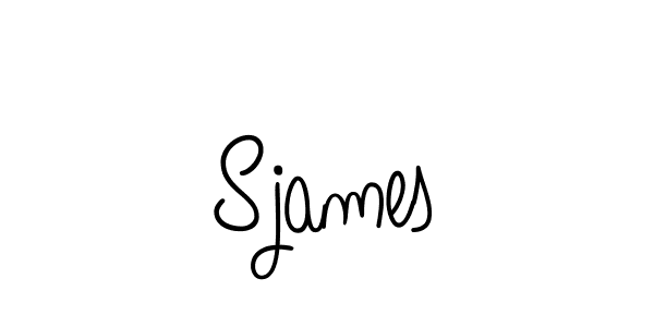 Make a beautiful signature design for name Sjames. With this signature (Angelique-Rose-font-FFP) style, you can create a handwritten signature for free. Sjames signature style 5 images and pictures png