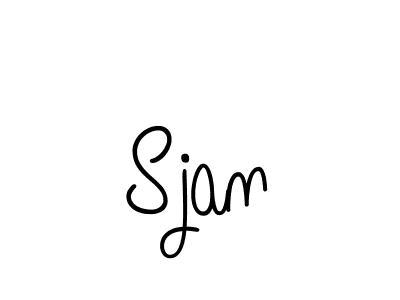 How to make Sjan name signature. Use Angelique-Rose-font-FFP style for creating short signs online. This is the latest handwritten sign. Sjan signature style 5 images and pictures png