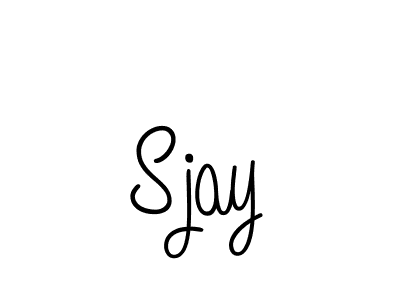 You should practise on your own different ways (Angelique-Rose-font-FFP) to write your name (Sjay) in signature. don't let someone else do it for you. Sjay signature style 5 images and pictures png