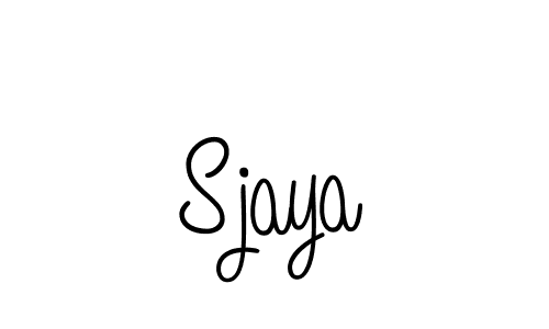 How to make Sjaya name signature. Use Angelique-Rose-font-FFP style for creating short signs online. This is the latest handwritten sign. Sjaya signature style 5 images and pictures png