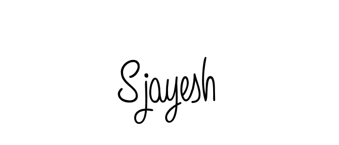 Sjayesh stylish signature style. Best Handwritten Sign (Angelique-Rose-font-FFP) for my name. Handwritten Signature Collection Ideas for my name Sjayesh. Sjayesh signature style 5 images and pictures png