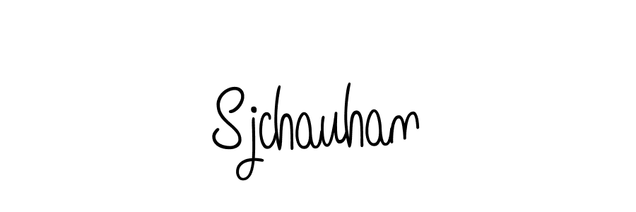 How to make Sjchauhan name signature. Use Angelique-Rose-font-FFP style for creating short signs online. This is the latest handwritten sign. Sjchauhan signature style 5 images and pictures png