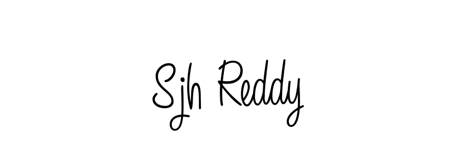 You should practise on your own different ways (Angelique-Rose-font-FFP) to write your name (Sjh Reddy) in signature. don't let someone else do it for you. Sjh Reddy signature style 5 images and pictures png