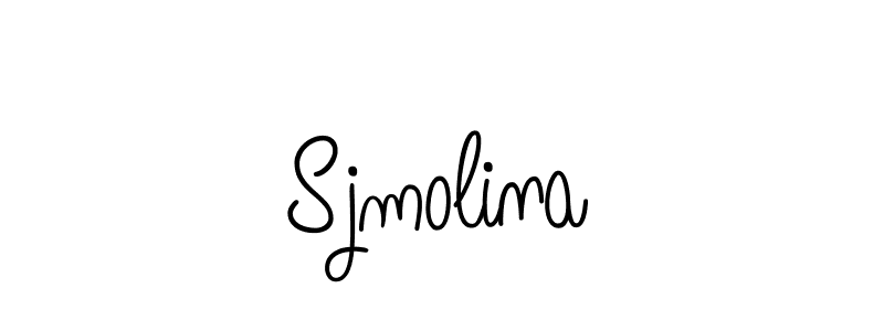 Use a signature maker to create a handwritten signature online. With this signature software, you can design (Angelique-Rose-font-FFP) your own signature for name Sjmolina. Sjmolina signature style 5 images and pictures png