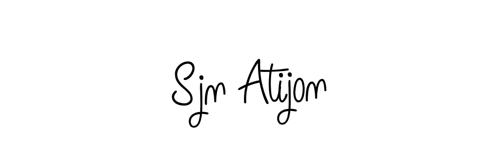 How to make Sjn Atijon signature? Angelique-Rose-font-FFP is a professional autograph style. Create handwritten signature for Sjn Atijon name. Sjn Atijon signature style 5 images and pictures png