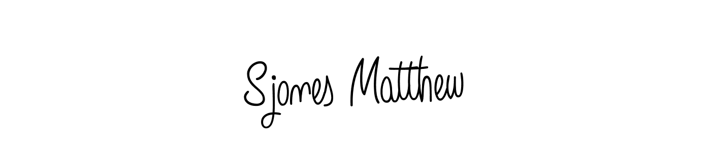 Also we have Sjones Matthew name is the best signature style. Create professional handwritten signature collection using Angelique-Rose-font-FFP autograph style. Sjones Matthew signature style 5 images and pictures png