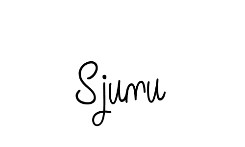 You should practise on your own different ways (Angelique-Rose-font-FFP) to write your name (Sjunu) in signature. don't let someone else do it for you. Sjunu signature style 5 images and pictures png