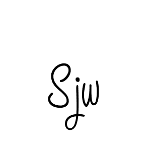 Design your own signature with our free online signature maker. With this signature software, you can create a handwritten (Angelique-Rose-font-FFP) signature for name Sjw. Sjw signature style 5 images and pictures png