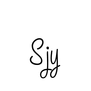 Make a beautiful signature design for name Sjy. Use this online signature maker to create a handwritten signature for free. Sjy signature style 5 images and pictures png