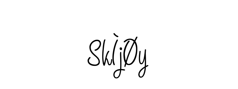 if you are searching for the best signature style for your name SkÌjØy. so please give up your signature search. here we have designed multiple signature styles  using Angelique-Rose-font-FFP. SkÌjØy signature style 5 images and pictures png