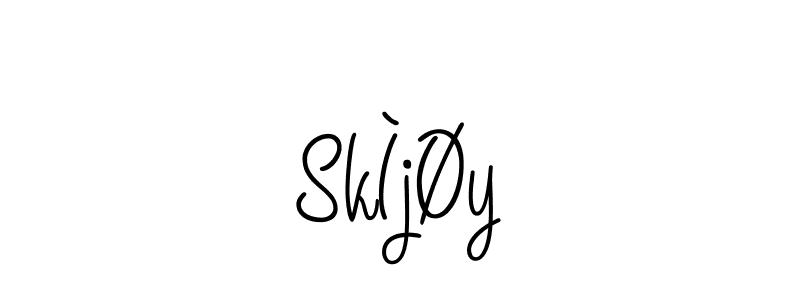 The best way (Angelique-Rose-font-FFP) to make a short signature is to pick only two or three words in your name. The name SkÌjØy include a total of six letters. For converting this name. SkÌjØy signature style 5 images and pictures png
