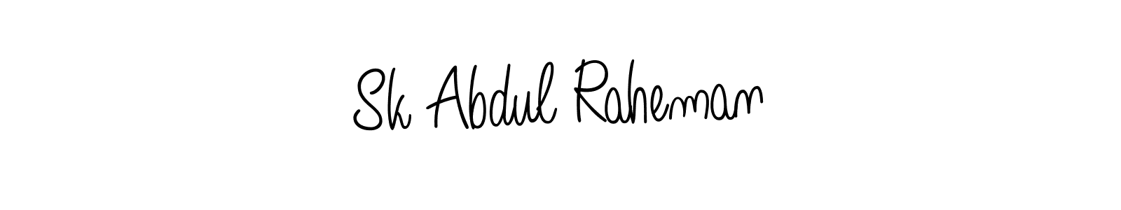 Create a beautiful signature design for name Sk Abdul Raheman. With this signature (Angelique-Rose-font-FFP) fonts, you can make a handwritten signature for free. Sk Abdul Raheman signature style 5 images and pictures png
