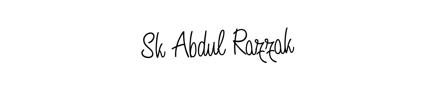 Design your own signature with our free online signature maker. With this signature software, you can create a handwritten (Angelique-Rose-font-FFP) signature for name Sk Abdul Razzak. Sk Abdul Razzak signature style 5 images and pictures png