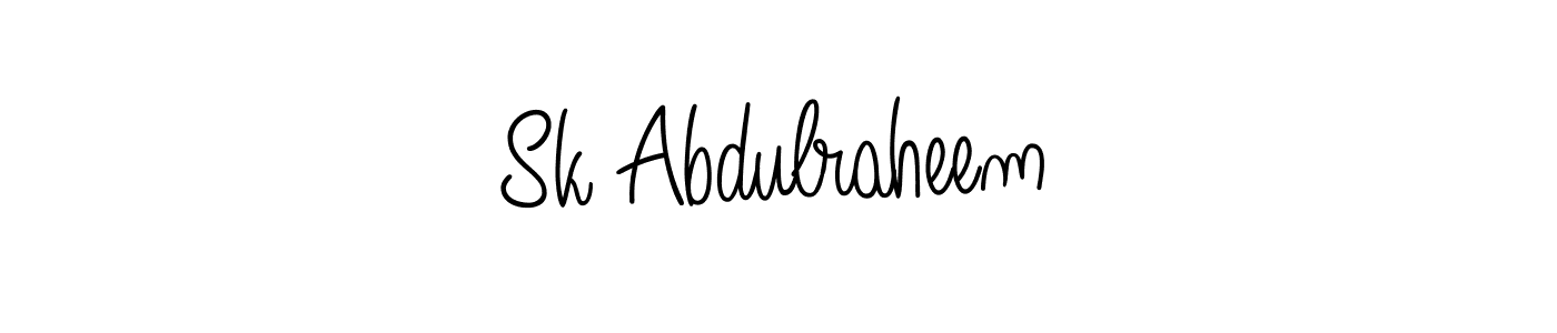 Sk Abdulraheem stylish signature style. Best Handwritten Sign (Angelique-Rose-font-FFP) for my name. Handwritten Signature Collection Ideas for my name Sk Abdulraheem. Sk Abdulraheem signature style 5 images and pictures png