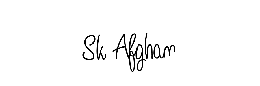 Also we have Sk Afghan name is the best signature style. Create professional handwritten signature collection using Angelique-Rose-font-FFP autograph style. Sk Afghan signature style 5 images and pictures png