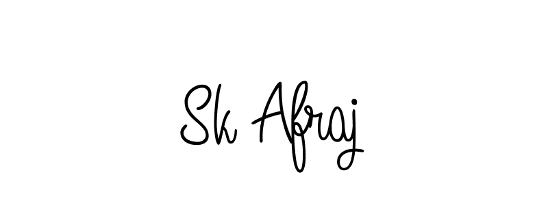 Design your own signature with our free online signature maker. With this signature software, you can create a handwritten (Angelique-Rose-font-FFP) signature for name Sk Afraj. Sk Afraj signature style 5 images and pictures png