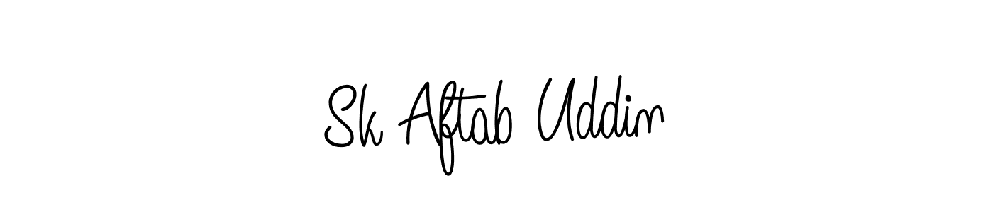 Also we have Sk Aftab Uddin name is the best signature style. Create professional handwritten signature collection using Angelique-Rose-font-FFP autograph style. Sk Aftab Uddin signature style 5 images and pictures png