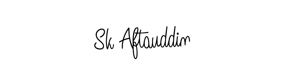 Design your own signature with our free online signature maker. With this signature software, you can create a handwritten (Angelique-Rose-font-FFP) signature for name Sk Aftauddin. Sk Aftauddin signature style 5 images and pictures png