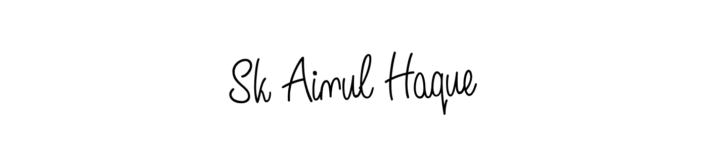 if you are searching for the best signature style for your name Sk Ainul Haque. so please give up your signature search. here we have designed multiple signature styles  using Angelique-Rose-font-FFP. Sk Ainul Haque signature style 5 images and pictures png