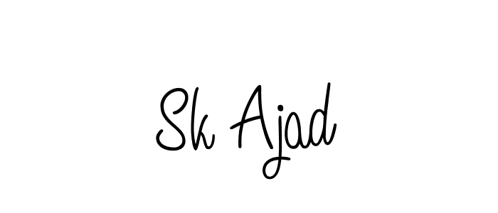 Make a short Sk Ajad signature style. Manage your documents anywhere anytime using Angelique-Rose-font-FFP. Create and add eSignatures, submit forms, share and send files easily. Sk Ajad signature style 5 images and pictures png