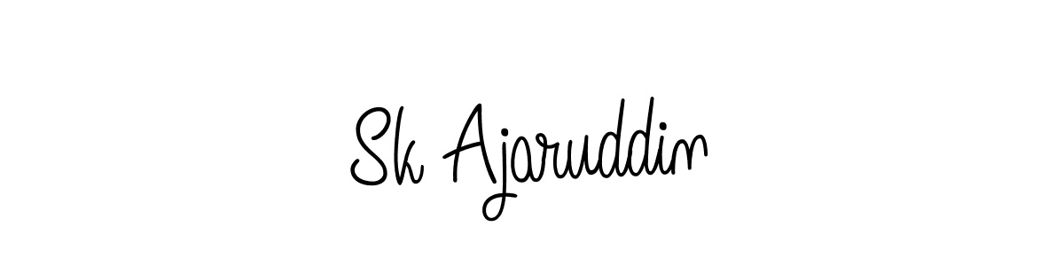 Make a beautiful signature design for name Sk Ajaruddin. With this signature (Angelique-Rose-font-FFP) style, you can create a handwritten signature for free. Sk Ajaruddin signature style 5 images and pictures png