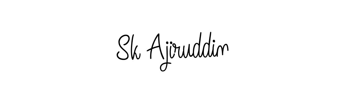 It looks lik you need a new signature style for name Sk Ajiruddin. Design unique handwritten (Angelique-Rose-font-FFP) signature with our free signature maker in just a few clicks. Sk Ajiruddin signature style 5 images and pictures png