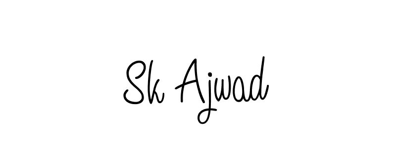 Best and Professional Signature Style for Sk Ajwad. Angelique-Rose-font-FFP Best Signature Style Collection. Sk Ajwad signature style 5 images and pictures png