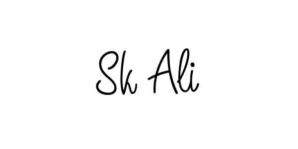 How to Draw Sk Ali signature style? Angelique-Rose-font-FFP is a latest design signature styles for name Sk Ali. Sk Ali signature style 5 images and pictures png