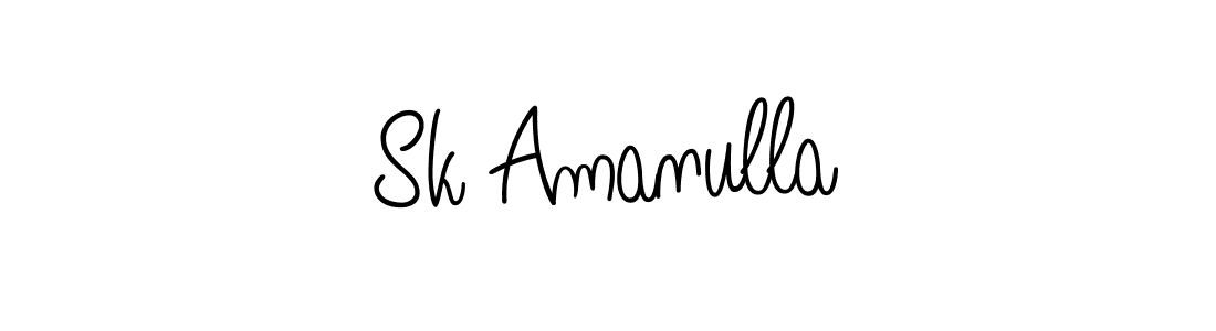 Also we have Sk Amanulla name is the best signature style. Create professional handwritten signature collection using Angelique-Rose-font-FFP autograph style. Sk Amanulla signature style 5 images and pictures png