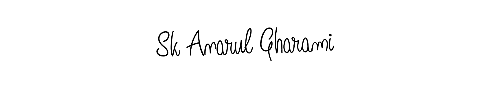 Sk Anarul Gharami stylish signature style. Best Handwritten Sign (Angelique-Rose-font-FFP) for my name. Handwritten Signature Collection Ideas for my name Sk Anarul Gharami. Sk Anarul Gharami signature style 5 images and pictures png