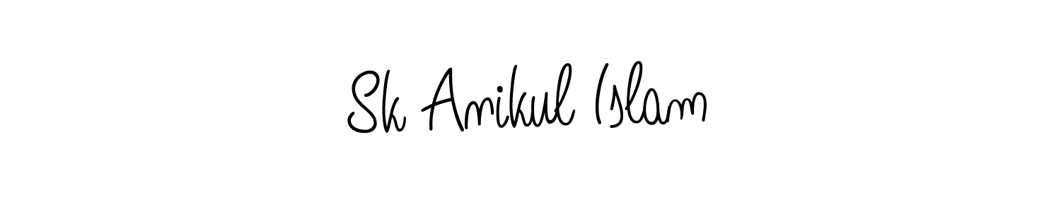 Create a beautiful signature design for name Sk Anikul Islam. With this signature (Angelique-Rose-font-FFP) fonts, you can make a handwritten signature for free. Sk Anikul Islam signature style 5 images and pictures png