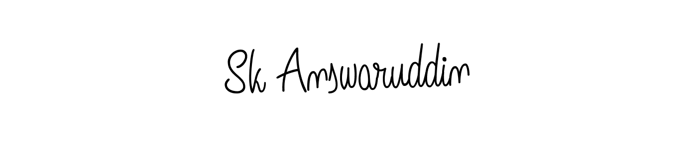 if you are searching for the best signature style for your name Sk Answaruddin. so please give up your signature search. here we have designed multiple signature styles  using Angelique-Rose-font-FFP. Sk Answaruddin signature style 5 images and pictures png