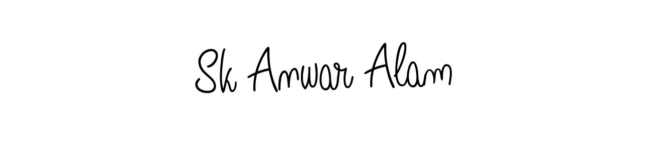 Also we have Sk Anwar Alam name is the best signature style. Create professional handwritten signature collection using Angelique-Rose-font-FFP autograph style. Sk Anwar Alam signature style 5 images and pictures png