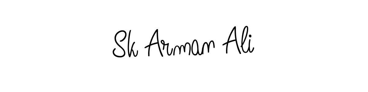 Sk Arman Ali stylish signature style. Best Handwritten Sign (Angelique-Rose-font-FFP) for my name. Handwritten Signature Collection Ideas for my name Sk Arman Ali. Sk Arman Ali signature style 5 images and pictures png