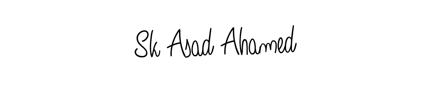 Create a beautiful signature design for name Sk Asad Ahamed. With this signature (Angelique-Rose-font-FFP) fonts, you can make a handwritten signature for free. Sk Asad Ahamed signature style 5 images and pictures png