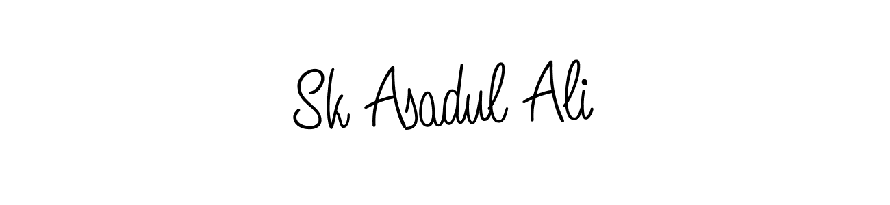 Sk Asadul Ali stylish signature style. Best Handwritten Sign (Angelique-Rose-font-FFP) for my name. Handwritten Signature Collection Ideas for my name Sk Asadul Ali. Sk Asadul Ali signature style 5 images and pictures png