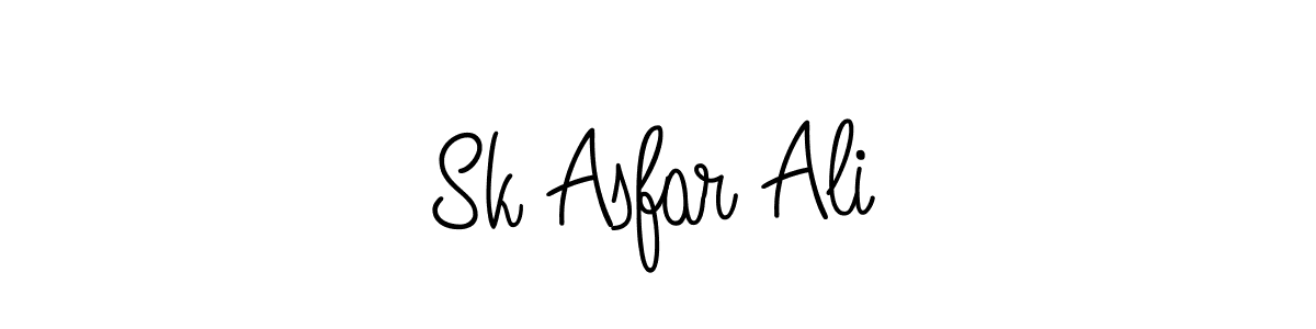 The best way (Angelique-Rose-font-FFP) to make a short signature is to pick only two or three words in your name. The name Sk Asfar Ali include a total of six letters. For converting this name. Sk Asfar Ali signature style 5 images and pictures png